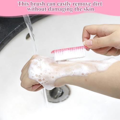 Handle Grip Nail Cleaning Brushes, Hand Fingernails Scrubber Brushes