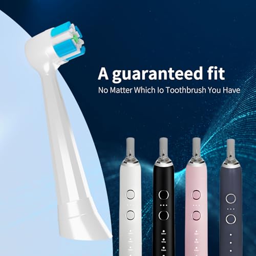 12 Pcs iO Replacement Heads Compatible with Oral B iO Series Electric Toothbrush, Individually Wrapped, White 1 Count (Pack of 12)