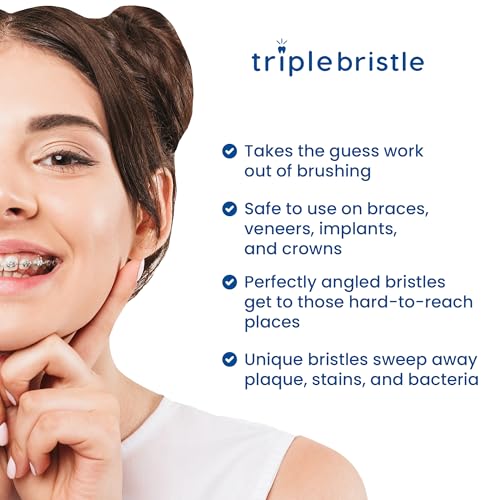 Philips Sonicare Compatible Replacement Toothbrush Heads, 3 Pack Soft Bristles