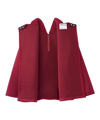 Silverts Women's Adaptive Open Back Half Zip Track Jacket 3X-Large Wine