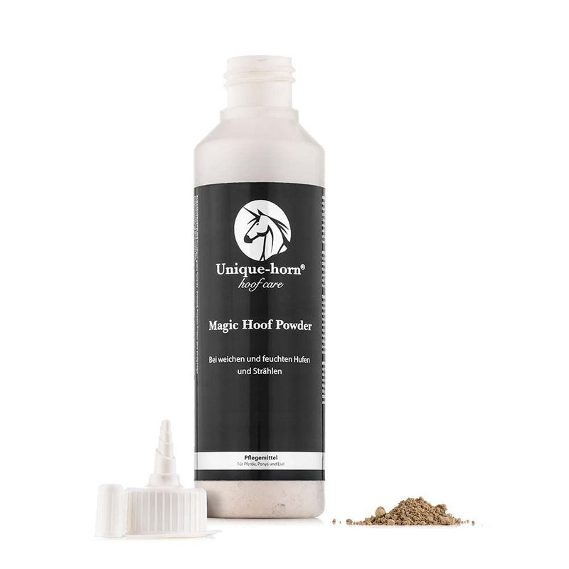 Unique-horn Magic Hoof Powder 120g | For thrush and mud | Wet and soft hooves | Drying effect, helps the hooves become drier and harder - BeesActive Australia