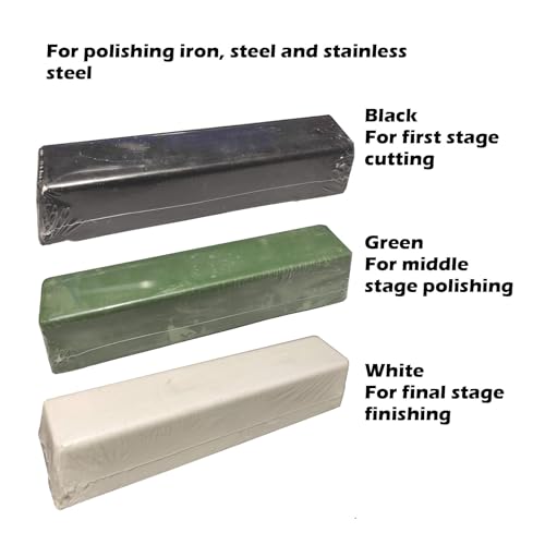 1.1 Pound White Stainless Steel Polishing Buffing Compound Bar 1pc