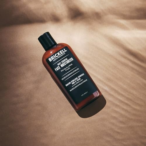 Brickell Men's Daily Essential Face Moisturizer for Men, Fast-Absorbing Face Lotion with Niacinamide, Green Tea, and Hyaluronic Acid, 4 Ounce, Unscented 4 Fl Oz (Pack of 1)