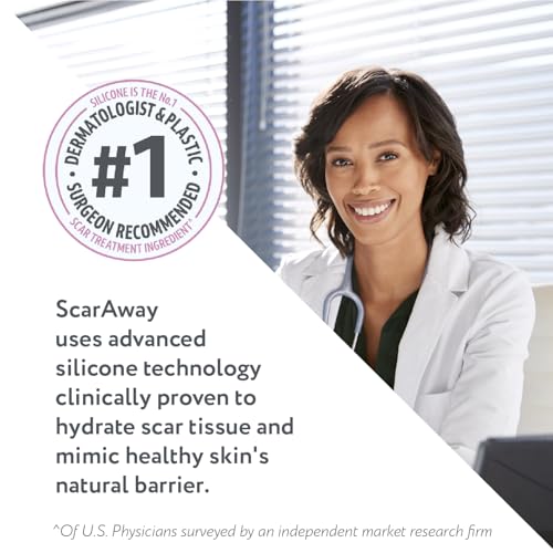 ScarAway Acne Scar Gel, Medical-Grade Silicone Scar Gel, Clear, 15g