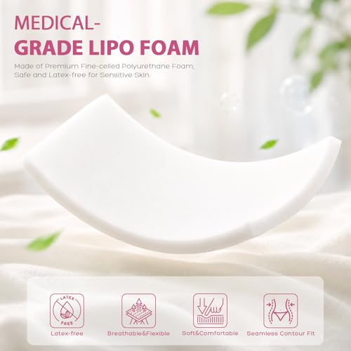 5 Pack 0.6IN Medical-Grade Lipo Foam Pads for Post Surgery