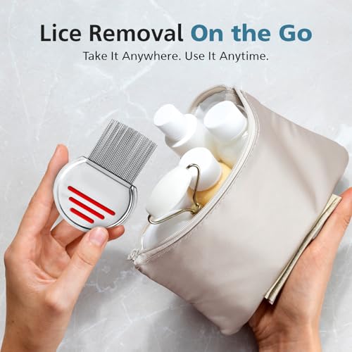 Ultimate Lice Comb | Professional Stainless Steel Comb for Effective Head Lice Treatment in Kids & Adults | Get Rid of Hair Lice and Nits in Thick or Fine Hair | Pack of 1