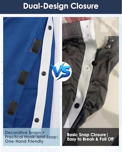 Men's Tear Away Hip/Knee Surgery Shorts X-Large Grey+white