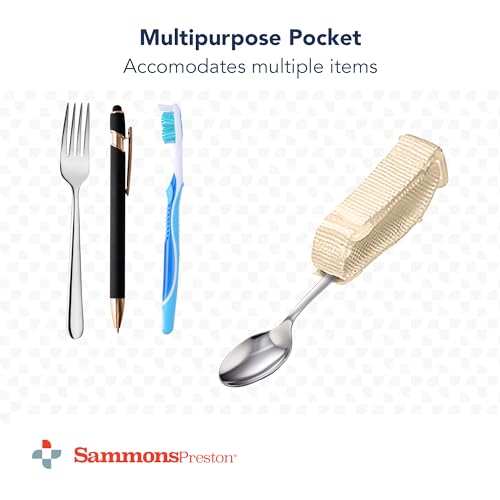 Carlisle FoodService Products Sammons Preston Heavy-Duty Utensil Holder, Universal Hand Strap and Cuff for Weak Grip, Limited Mobility, Large/X-Large, 3 3/4"-4 3/4" Across Knuckles (Pack of 2) 1 Count (Pack of 2)
