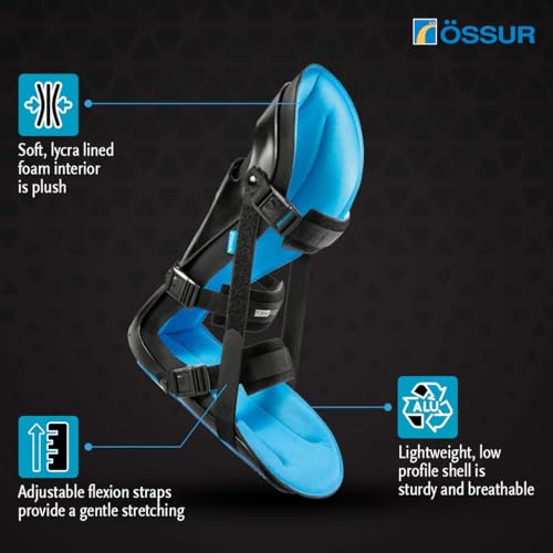 Össur Formfit Night Splint Posterior for Plantar Fasciitis Relief - Adjustable Night Brace for Heel Pain, Achilles Tendonitis & Foot Arch Pain - Breathable Orthopedic Sleep Support with Adjustable Dorsiflexion - Medium