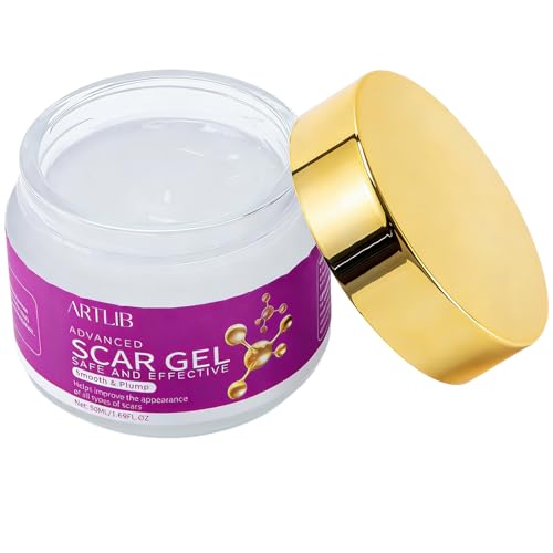 Scar Cream,Silicone Scar Gel,Helps Reduce Surgical Scars,Acne,Burn,Keloids Bump,Stretch Marks, Advanced Scar Removal Cream for Old and New Scars(1.69oz) 1.69 Ounce