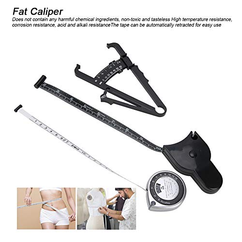 3 pcs Metric Body Fat Tester, Measuring Waist Fat Thickness Retractable Weight Loss Caliper, Tape Measure Body Composition MonitorsFitness & Activity Monitors