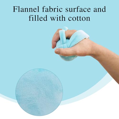 Stroke Patient Hand Contracture Cushions Palm Grip Contracture Relief(Blue) Blue