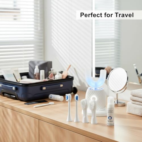 U-Shaped Electric Toothbrush – Comfort-Focused Design with Secure Grip for Daily Oral Hygiene at Home (White)