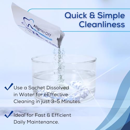 Cleaning Bundle- Retainer Cleaning Foam & Cleaning Crystals for Aligners, Retainers, Night Guards, & Dentures - Deep Cleaning, Whitening, Cavity Defense-Gentle and Efficient Formula