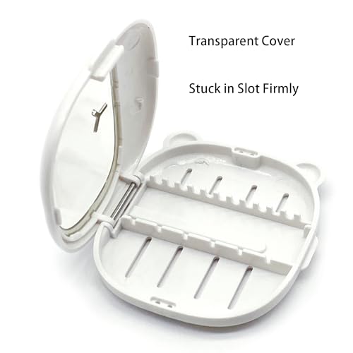 Dental Endodontic File Storage Box,Dental Disinfection Case, Dental Endodontic Measuring Tools, White, Pack of 5
