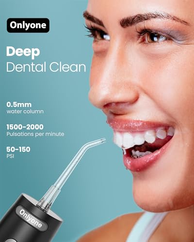 Onlyone Sonic Electric Toothbrush for Adults, Water Dental Flosser Pick for Teeth 300ML