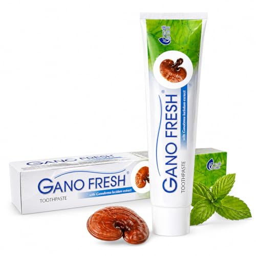 Gano Toothpaste with Ganoderma Extract, Herbal Toothpaste for Fresh Breath & Daily Oral Care, Gentle Cleaning & Natural Whitening Support, 150 g, (Pack of 3)