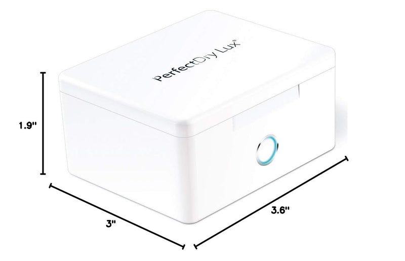 PerfectDry LUX | World's Fastest Hearing Aid Dryer, Dehumidifier Accessory | UV-C Ultraviolet Light Box Kit | Removes Sweat & Moisture from Hearing Aids, Wireless Earbuds, Ear Amplifiers