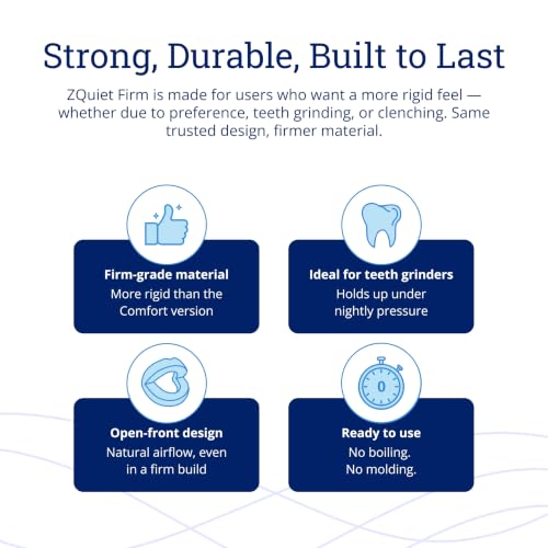 ZQuiet Anti-Snoring Mouthpiece, Firm Anti-Snoring Device, Size 2