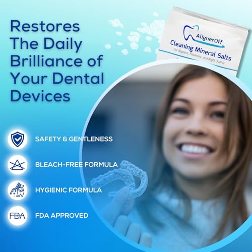 Cleaning Bundle- Retainer Cleaning Foam & Cleaning Crystals for Aligners, Retainers, Night Guards, & Dentures - Deep Cleaning, Whitening, Cavity Defense-Gentle and Efficient Formula
