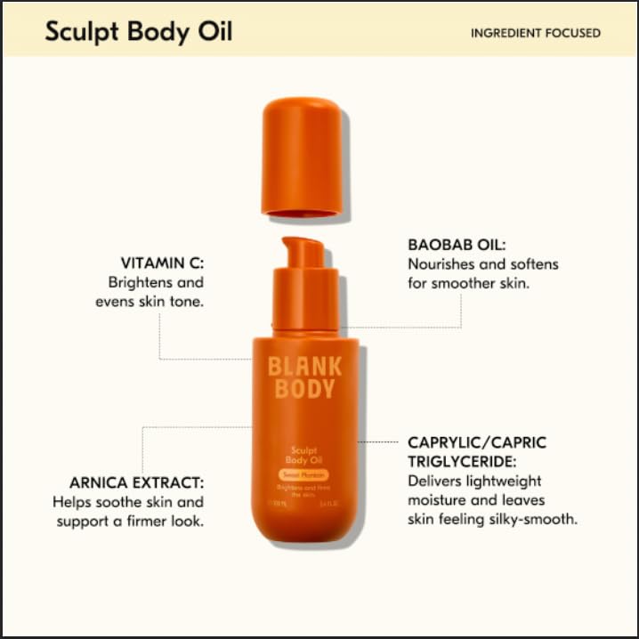 Sweet Plantain Sculpt Body Oil – Firming, Brightening, Non-Greasy, Vegan