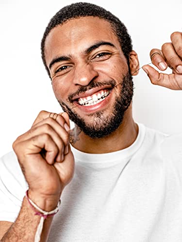 Terra & Co., Brilliant Black Dental Floss (3 Pack) | Organic Teeth Whitening Products | All Natural, with Activated Bamboo Charcoal | Vegan & Cruelty Free | Luxury Dental Care 96 Foot (Pack of 3)