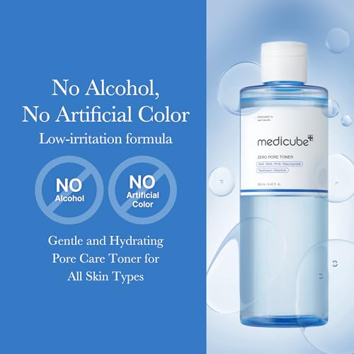 medicube Zero Pore Exfoliating & Hydrating Toner 8.45 Fl Oz (Pack of 1)