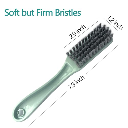 Nail Brush Foot Brush Curved Handle Grip Hand Fingernail Scrub Brush Home Laundry Cleaning Shoes Clothes Toes Nails Feet Scrubber,4 PCS