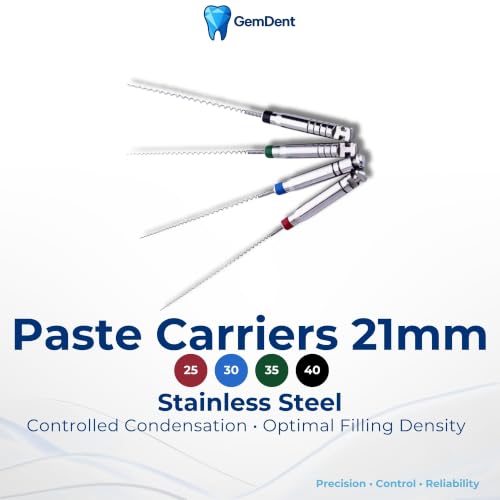 Paste Carriers (Lentulo) Endo, 21 mm Sizes #25–40 Assorted, Pack of 4