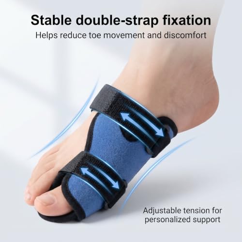 Big Toe Splint, Broken Toe Brace with Dual Support Stays-M Medium