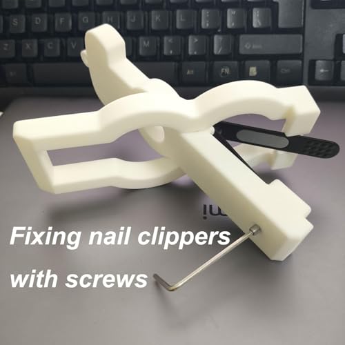 One-Handed Nail Clippers for Elderly or People with a Limb Difference or One-Sided Weakness, Such as Stroke Survivors to Cut Nails Independently (Black) Black