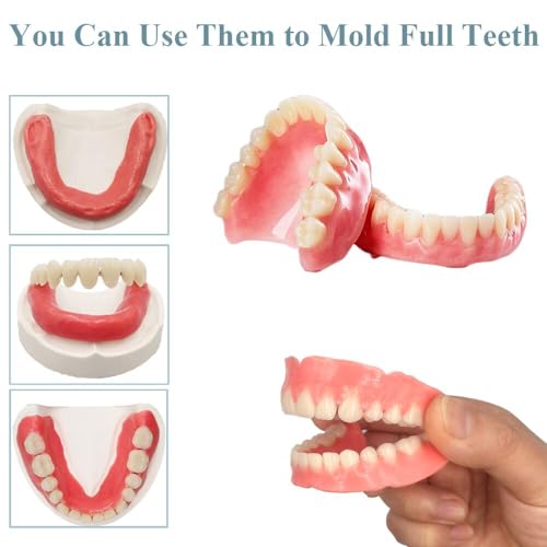 Fake Teeth-DIY Dentures-Customizable Denture Solution for Fixing the Missing and Broken Tooth,Create Your Perfect Smile at Home