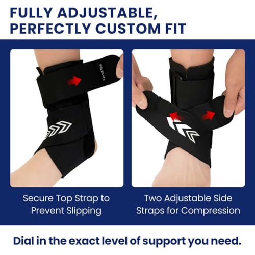 2 Pack Ankle Braces with Side Stabilizers, Neoprene Ankle Braces 2
