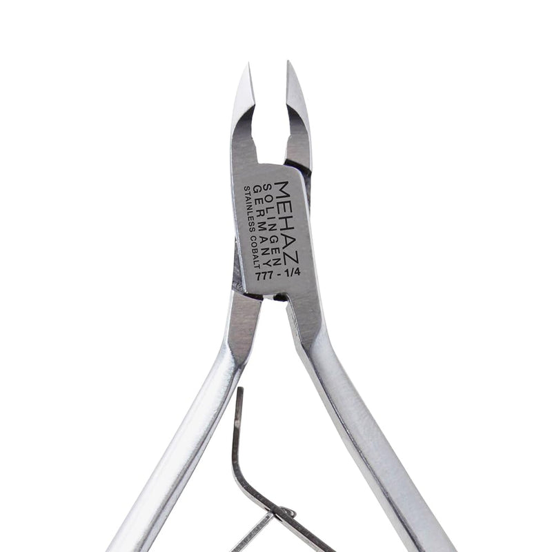 Mehaz Stainless Steel Cobalt Cuticle Trimmer, Nail Cuticle Nipper 1/4 Jaw, Cuticles Remover Clippers for Manicure & Pedicure Nail Tools 1 Count (Pack of 1)