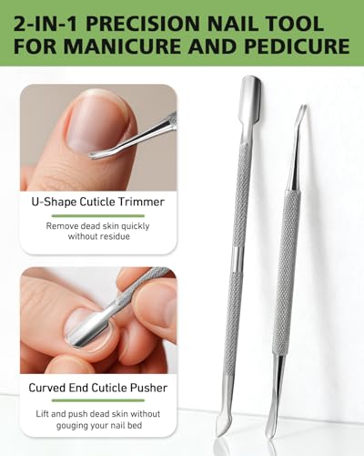 BALUCA 7-Piece Ingrown Toenail Removal Kit – Professional Stainless Steel Toenail Cleaner Tool & Ingrown Toenail File for Pain-Free at-Home Pedicure & Nail Correction
