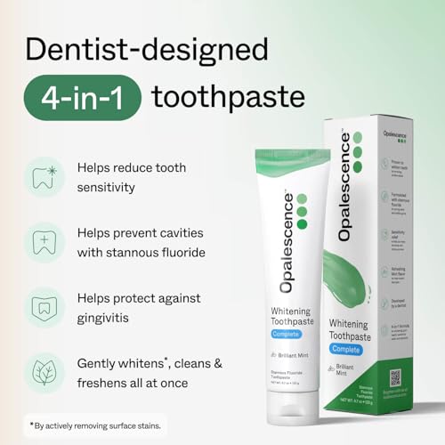 Opalescence Complete 4 in 1 Stannous Fluoride Sensitive Toothpaste 6365-6T 4.7 Ounce (Pack of 6) 4 in 1 Complete Formula