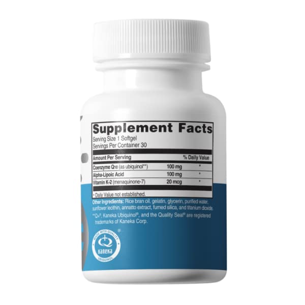 Advanced Bionutritionals Ubiquinol CoQ10, Increased Energy Production, Natural Antioxidant Supplement, Manufactured in The USA, 30 Softgel