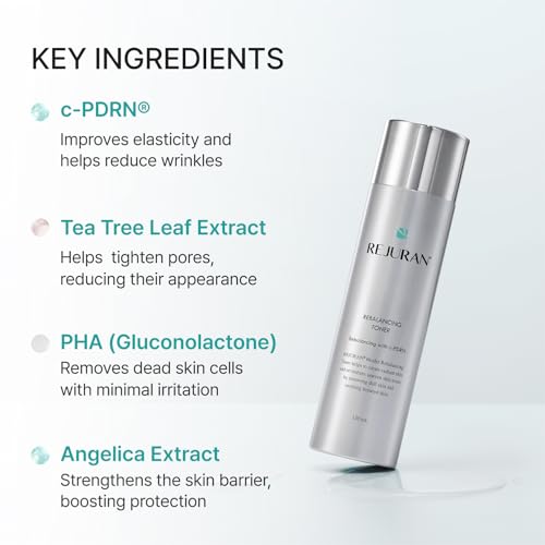 REJURAN Rebalancing Toner, c-PDRN® Hydrating & Soothing, 4.05 fl oz 4.05 Fl Oz (Pack of 1)