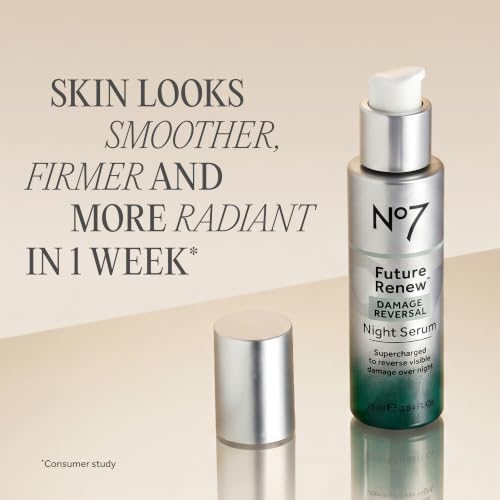 No7 Future Renew Damage Reversal Night Serum, 0.84 Fl Oz