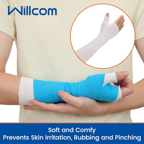 Hand Socks for Splint 10PCS,Tubular Stockinette Tubing for Arm,M White M