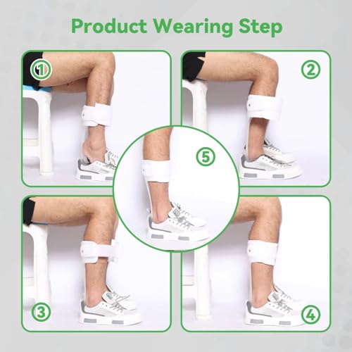 Orthomen AFO Drop Foot Brace Ultra Thin Ankle Foot Orthosis for Walk Trip Prevention Half Sole Left, S-Right