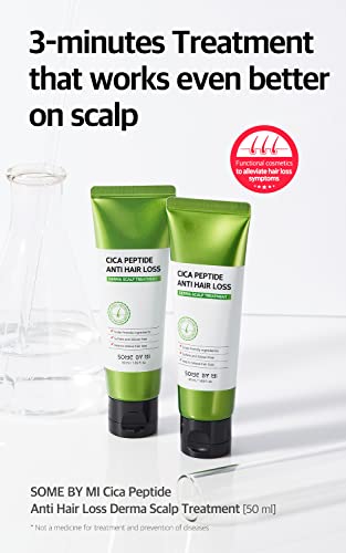 SOME BY MI CICA Peptide Anti Hair Loss, Derma Scalp Treatment, 1.69 fl oz (50 ml), Unscented, Silicone Free, Unisex-Adults