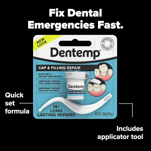 Dentemp Maximum Strength Lost Fillings and Loose Caps Repair, Pack of 6 (Packaging May Vary)