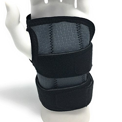 Champion Wrist Splint, Universal Fit, Maximum Support, Airmesh Fabric, Black, Medium (Left Hand) Medium (Left Hand)