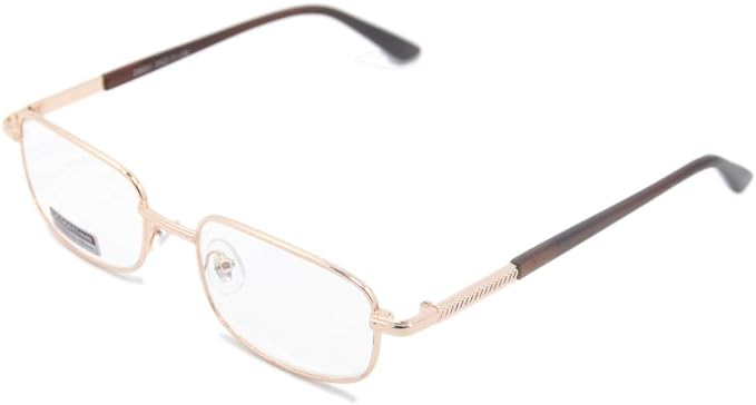 Yellowrock Metal Frame Reading Glasses, Fashionable Reading Glasses, Power from +0.50 to +6.00 - BeesActive Australia