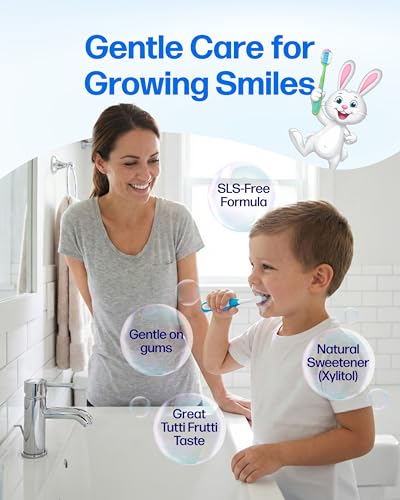 Oral7 Kids Fluoride Anticavity Toothpaste with Free-Toothbrushes