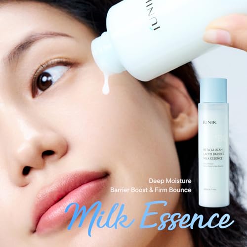 IUNIK Beta-Glucan Barrier Milky Toner Essence - Deep Hydration 6.7 fl oz 6.7 Fl Oz (Pack of 1)