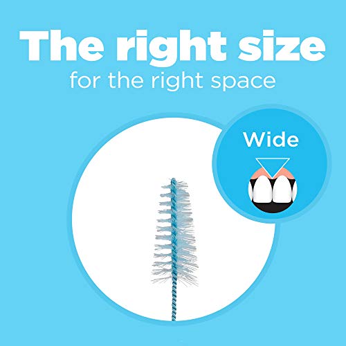GUM - 614PQA Proxabrush Go-Betweens Wide Interdental Brush Refills, Item 614 Professional Samples, 2 Refills per Pack, 18 Packs
