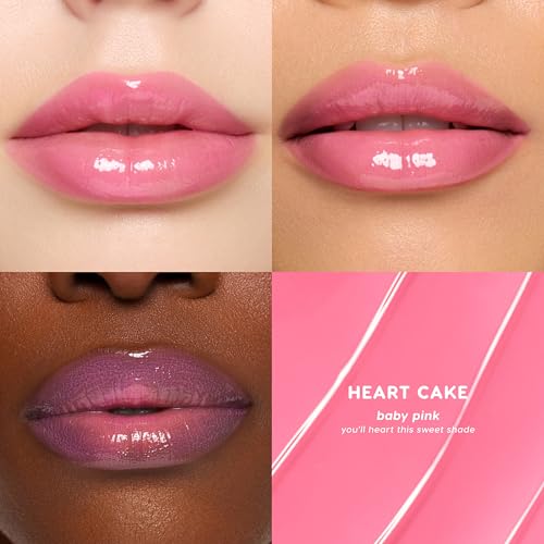 ColourPop So Juicy Plumping Lip Gloss Balm, Heart Cake, 0.07 oz
