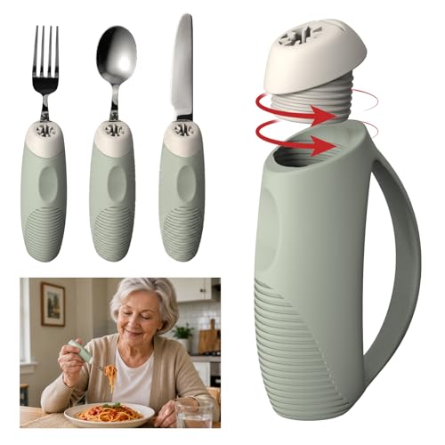 Universal Adaptive Grip Holder for Daily Living - Anti-Slip Utensil & Toothbrush Handle Attachment for Seniors, Adults with Limited Hand Mobility, Arthritis, and Hand Tremors 2